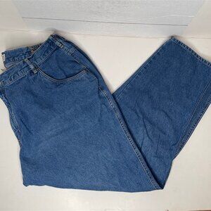 Liz Claiborne Elisabeth High Rise Straight Leg Medium Wash Blue Denim Womens 20P